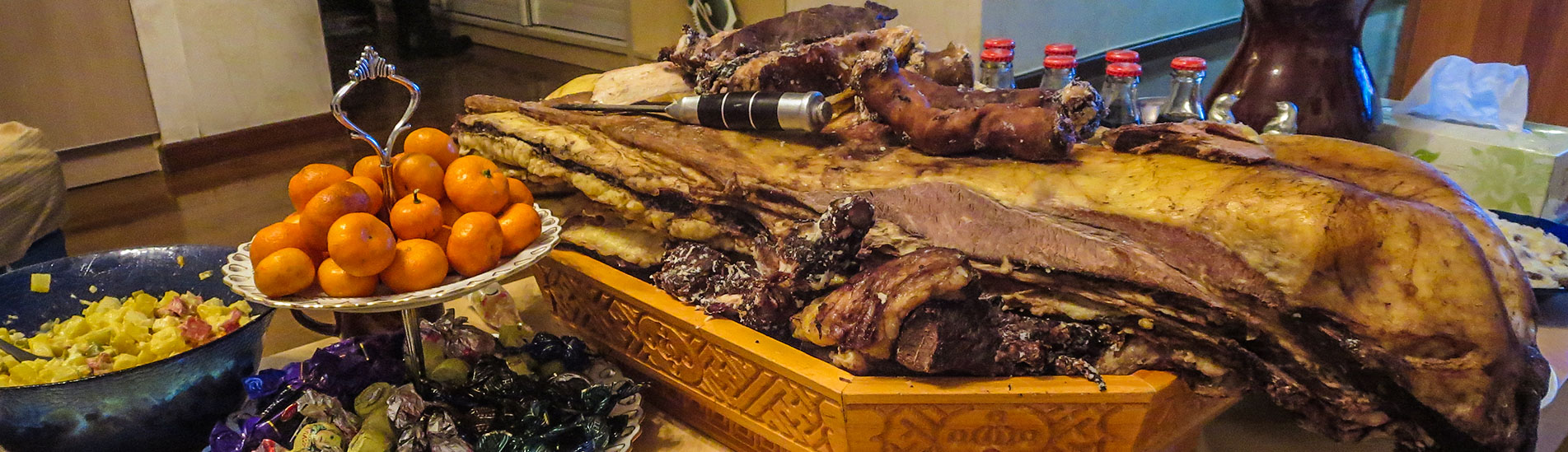 Sample local food of Mongolia