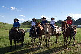 Horse  riding in Mongolia