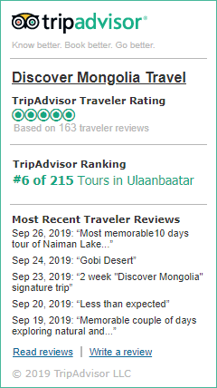 Trip Advisor Discover Mongolia Travel