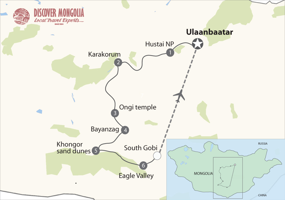 Kharkhorin and South Gobi Tour (7 days)