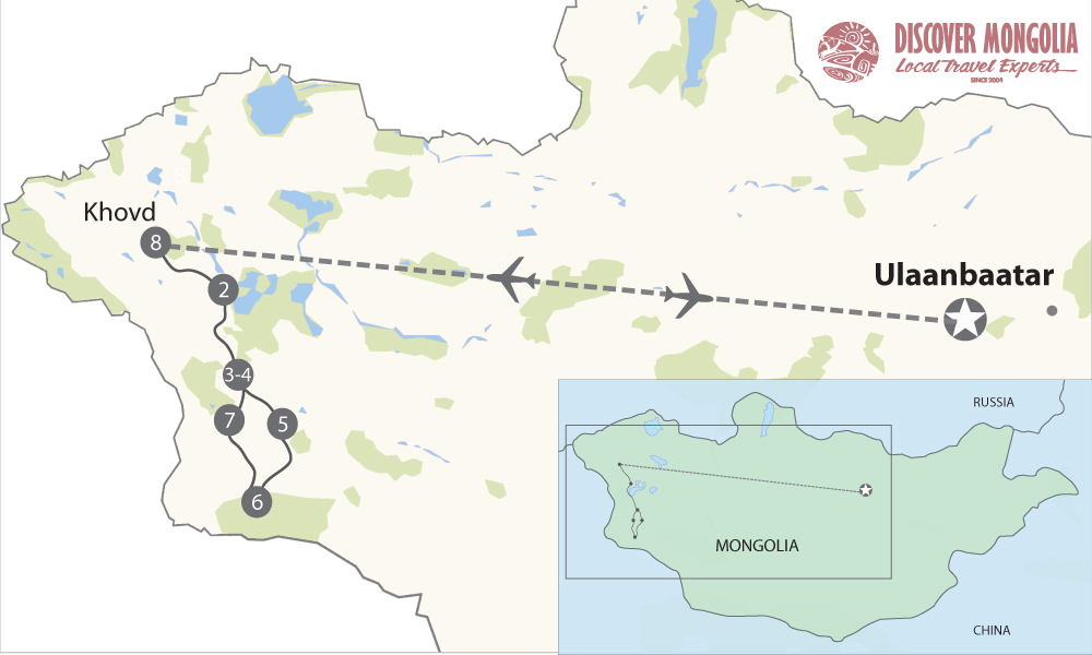 Wildlife Viewing in Western Mongolia Tour (10 days)