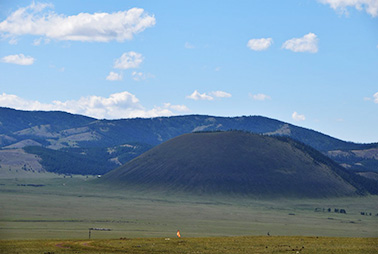 Extinct volcano of uran uul